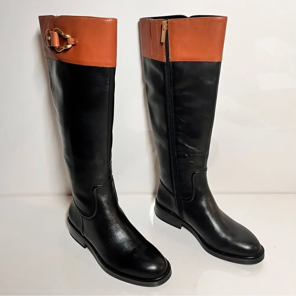 Vince Camuto Andalian Leather Riding Boots